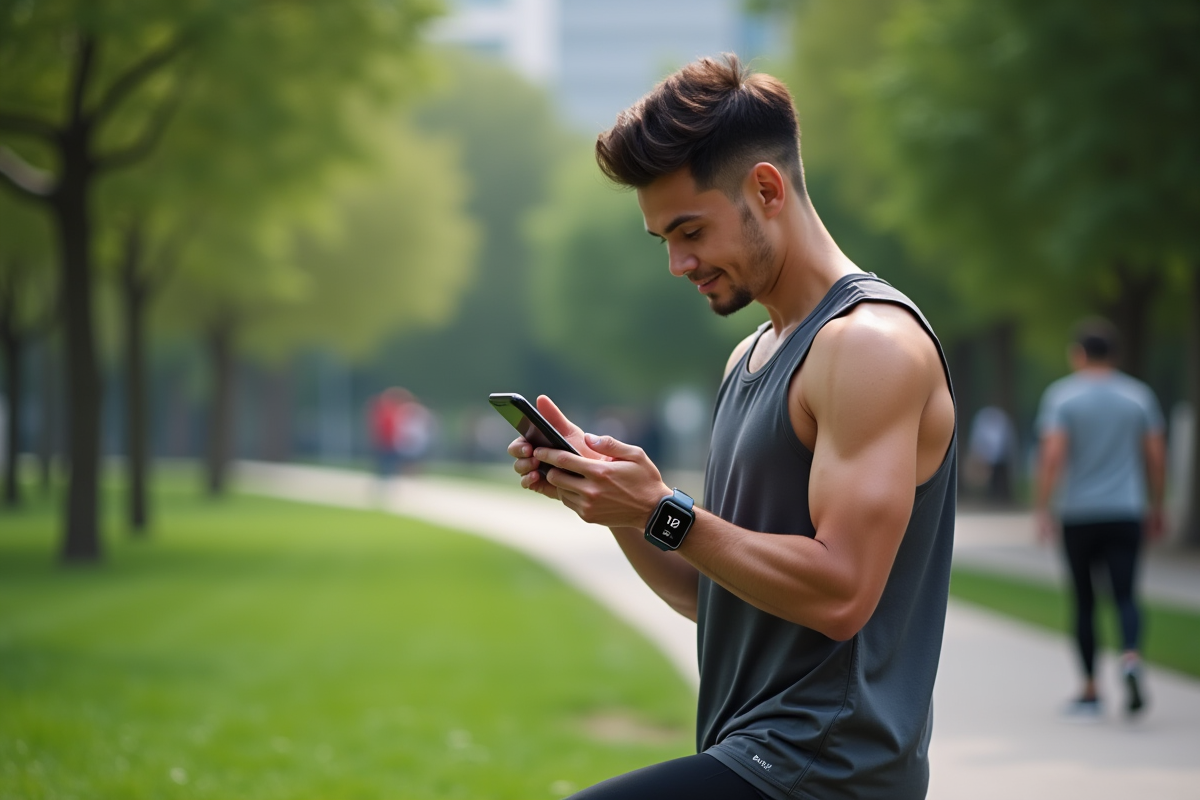 Jeune homme en tenue de sport s